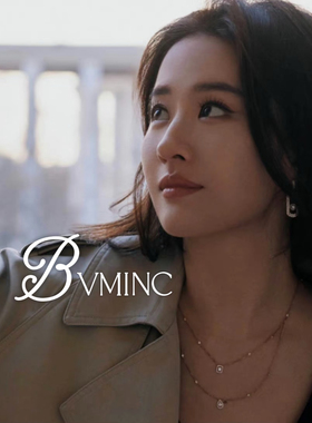 bvminc MSK 水滴方钻双层项链 刘亦菲同款