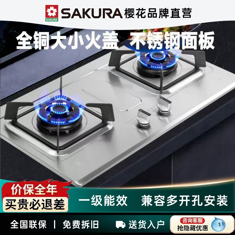 【4.8KW大火力灶 台嵌两用 】