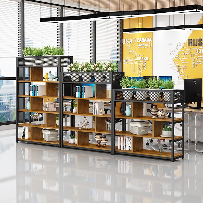 趣鱼铁艺钢木时尚隔断