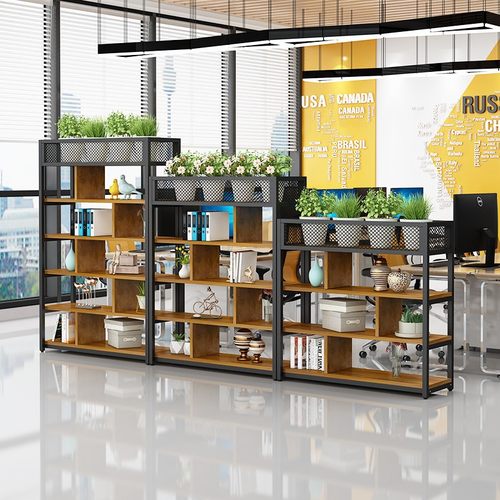 趣鱼铁艺钢木时尚隔断