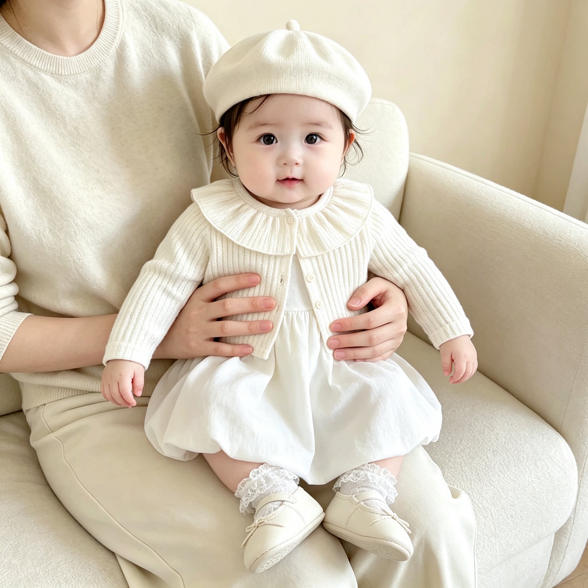 百日宴女宝千金风礼服两件套图片