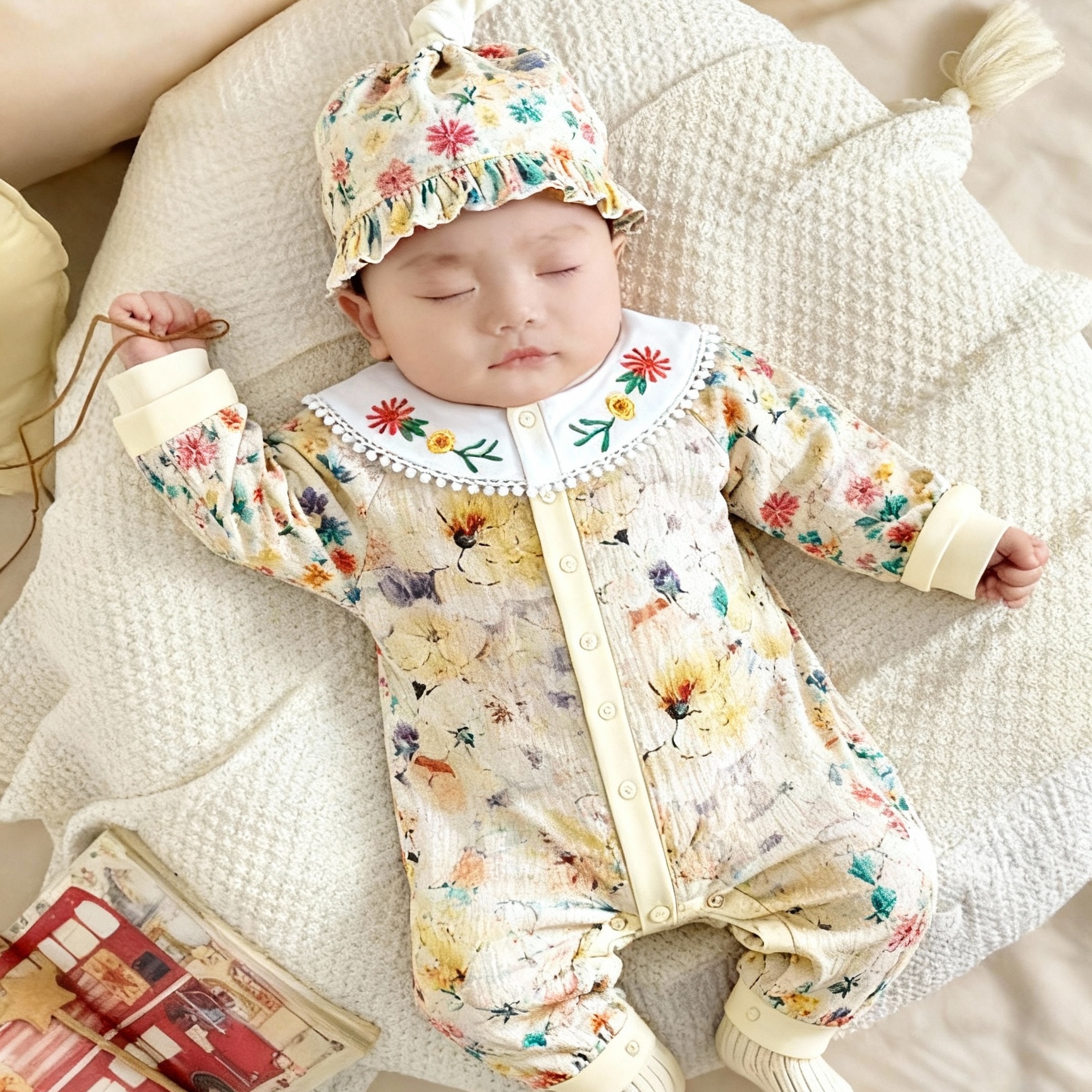 周岁女宝礼服满月宝宝衣服女婴儿公主风女孩百岁宴服a类百天春秋