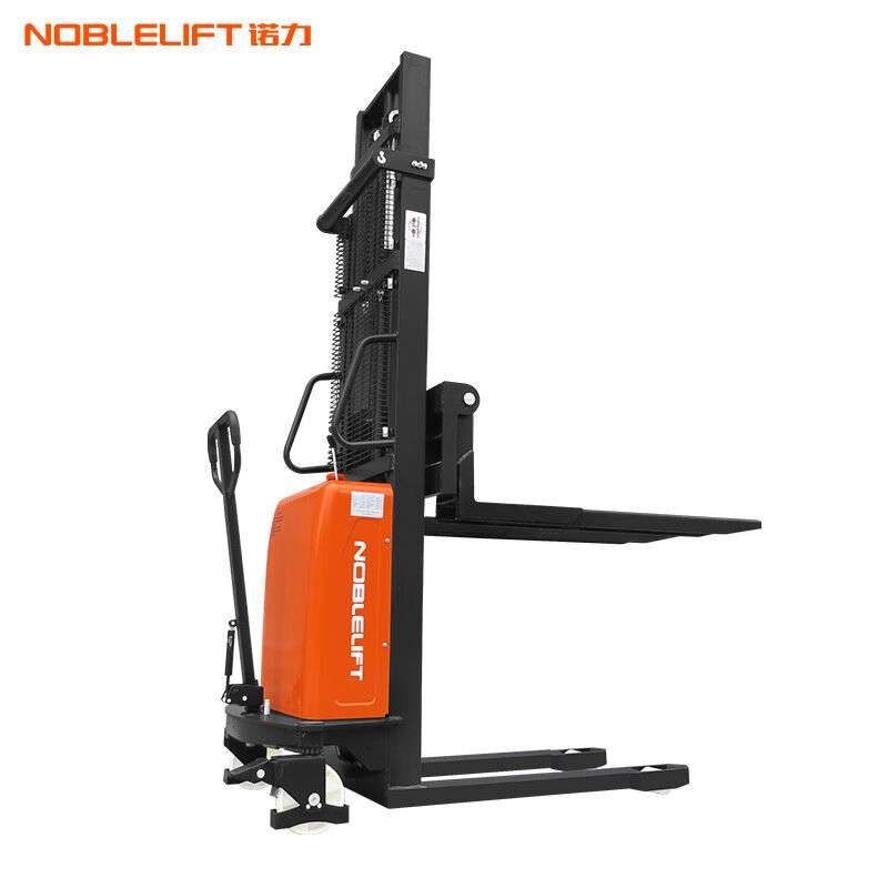 诺力（NOBLELIFT）叉车半电动托盘堆高车1.5吨充电液压升降铲车升