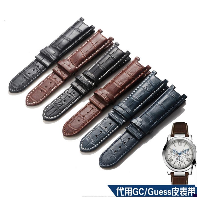 适配pasha手表带i手表皮带凹原装GC/Guess22mm20mm配件盖尔斯