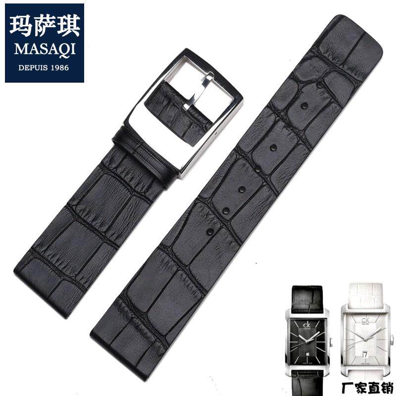 适配品质适合CK表带K2M231/K2M211配件表带真皮表带男手表链22mm