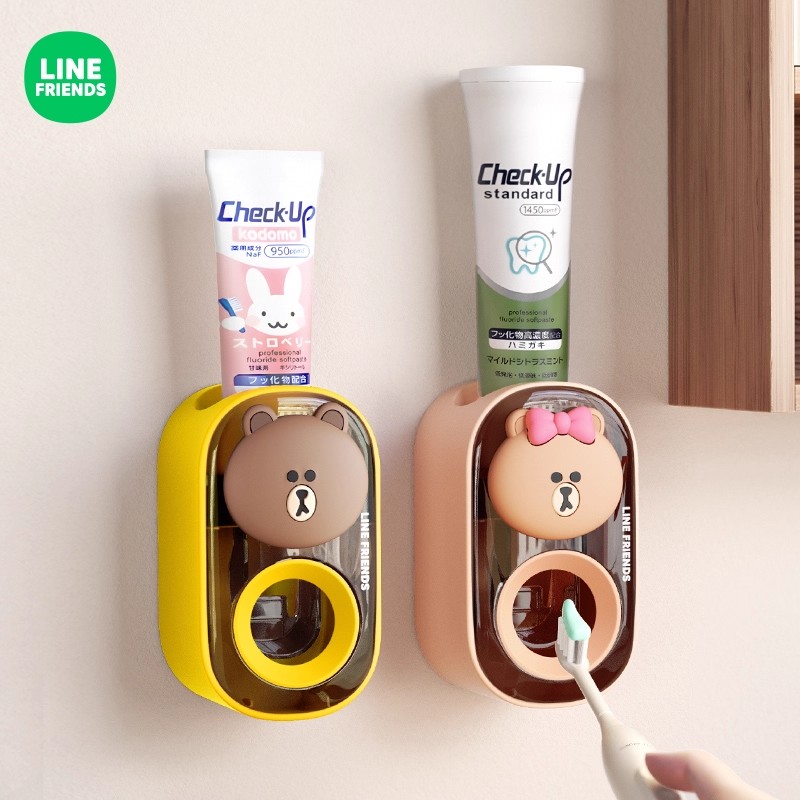 LINE联名壁挂式全自动挤牙膏神器