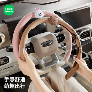 汽车方向盘套保护套卡式 女适用于宝马奔驰奥迪大众特斯拉超薄把套