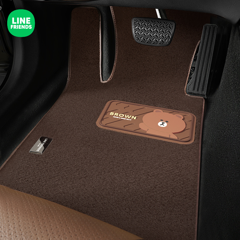 潮九玩五定制车垫丝圈汽车脚垫