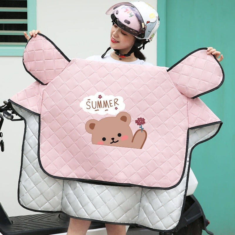 迪路仕（DEROACE）电动车挡风被夏季薄款电瓶摩托自行车防水防晒