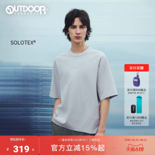 outdoor products 加州云雀2026夏新款短袖T恤男女SOLOTEX华夫格