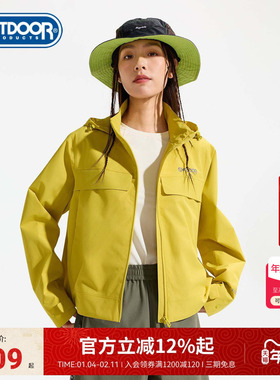 outdoor products2026早春新款单层冲锋衣女户外防泼水透气外套女
