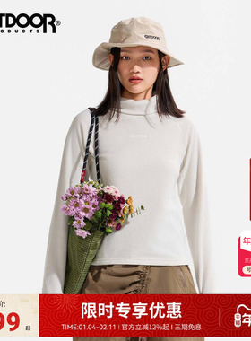 outdoorproducts2025秋冬新款长袖T恤女户外保暖高领厚款打底衫