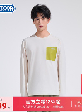 outdoorproducts新款长袖T恤男户外快干抗皱简约运动衫