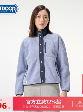 outdoor products 秋冬新品仿羊羔绒外套女加绒加厚舒适保暖休闲