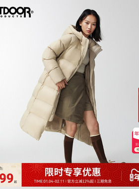 outdoor products2025秋冬新款中长款羽绒服男女同款户外防泼保暖