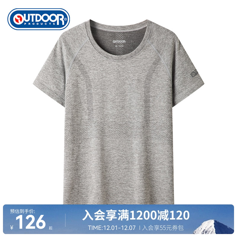outdoor products 新品T恤女快干舒爽透气休闲运动圆领短袖T恤
