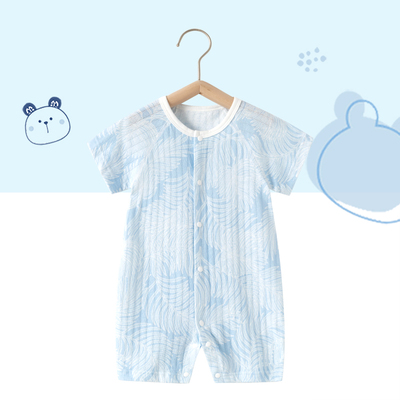 2件 0-18月婴儿衣服夏天夏季薄款宝宝连体衣男女短袖哈衣幼儿夏装 — 3