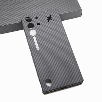 适用努比亚红魔10Pro+超轻薄600D细纹凯夫拉碳纤维舒适商务手机壳