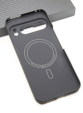 适用谷歌Pixel 9ProXL轻薄凯夫拉碳纤维pixel9商务Magsafe磁吸手机壳