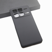 适用小米K70至尊超轻薄600D细纹凯夫拉碳纤维红米K70U商务手机壳