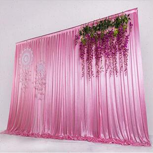 婚庆背景打底纱幔舞台背景幔布置婚庆生日宴会背景帷幔幕布背景墙