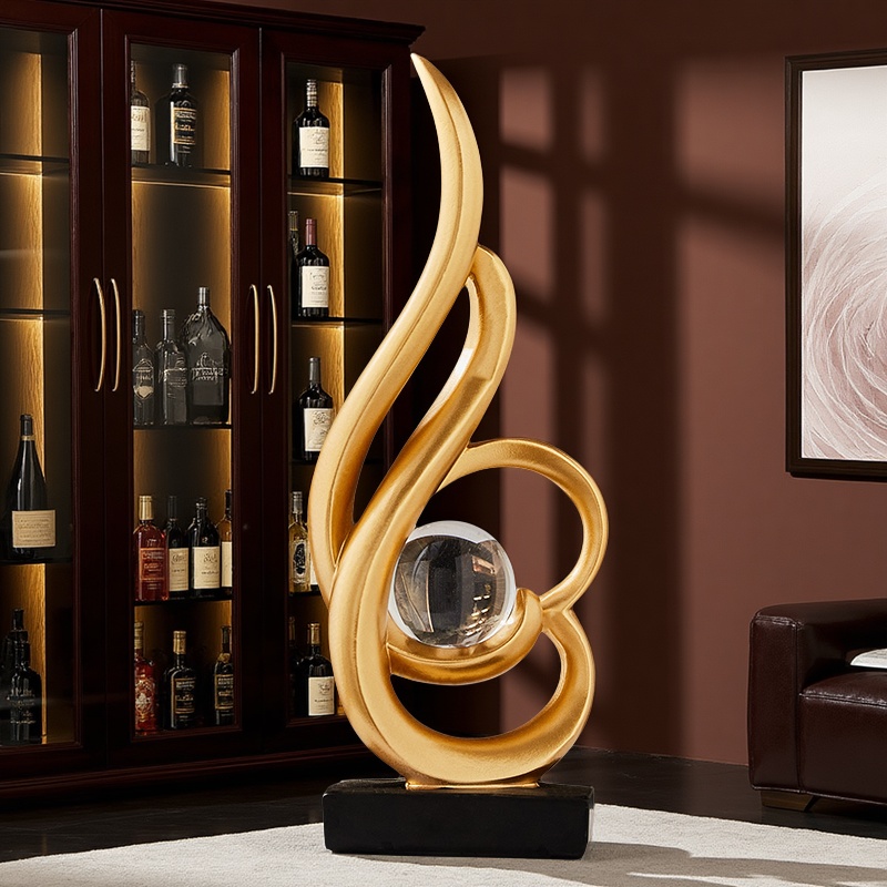 风生水起高级感酒柜展示柜摆件