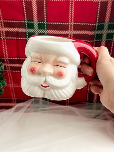 出口单 俏皮表情纯手绘圣诞老人杯 氛围圣诞礼物马克杯