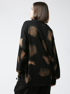 Senior 潮牌水洗扎染卫衣外套男 Role国潮复古染色宽松圆领长袖