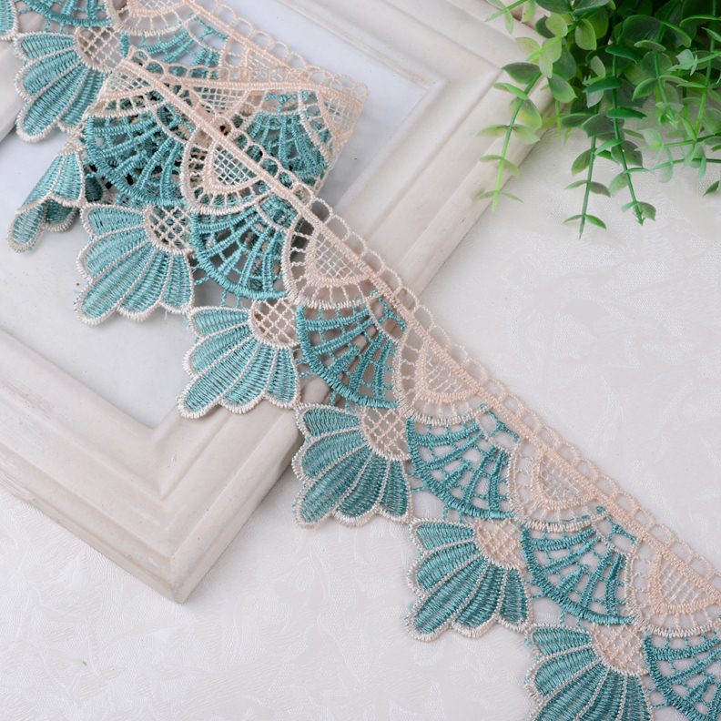 窗帘花边水溶边树叶边沙发配饰辅料装饰边宽边抱枕边绣花边S086