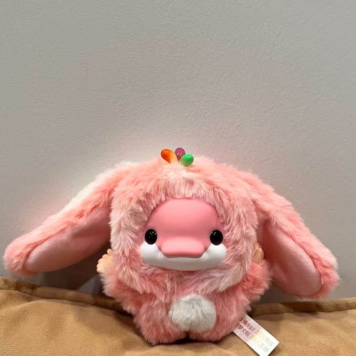 大湾鸡玩偶粉色垂耳兔大湾鸡毛绒挂件包包挂饰玩偶书包公仔