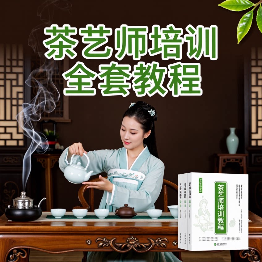茶艺师培训全套教程-适合茶艺学设计素材/源文件