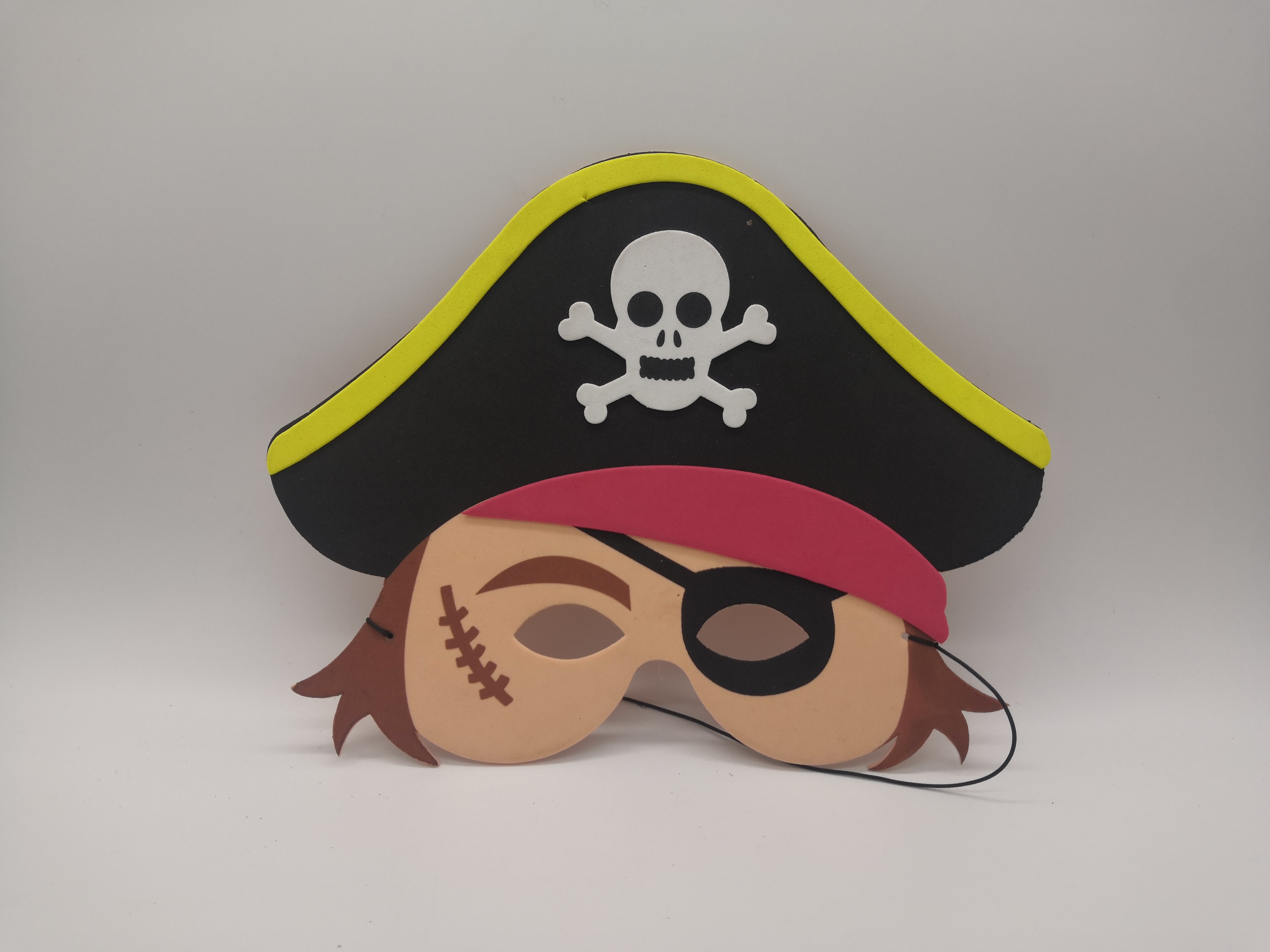 eva万圣节儿童节圣诞节卡通面具派对海盗船长印第安人轻便