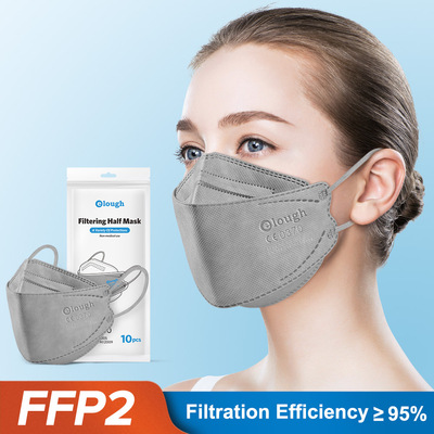 灰色口罩ffp2口罩卡其色口罩3d立体防护kn95粉色集运可发香港成人