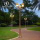 双头路灯户外防水花园别墅家用院子220v超亮高杆室外庭院3米景观