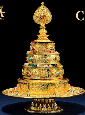 客厅家用曼扎盘曼茶罗修盘摆件