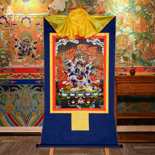 中式 禅意客厅用品装 普巴金刚挂件像唐卡 藏村 饰画挂画背景墙壁画