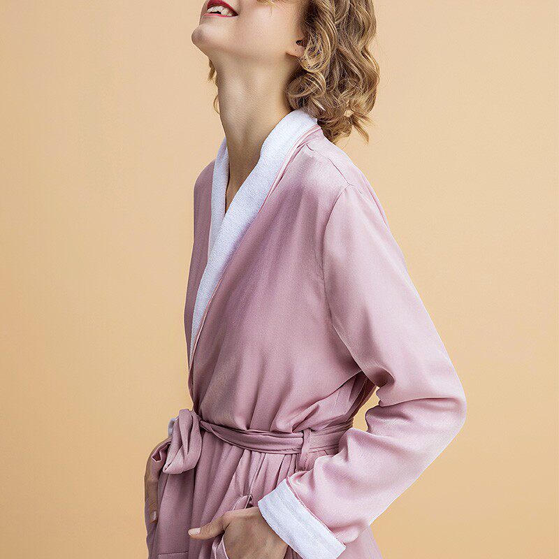 日本睡袍女法式系带绸缎冰丝薄款睡衣夏季晨袍长袖家居服浴袍纯色在类目 床上用品, 其它中 - 来自Buy2taobao.com提供专业的淘宝代购服务