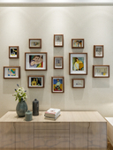 婚纱照相框挂墙免打孔高级感画框定制打印相册框实木质照片墙装 饰