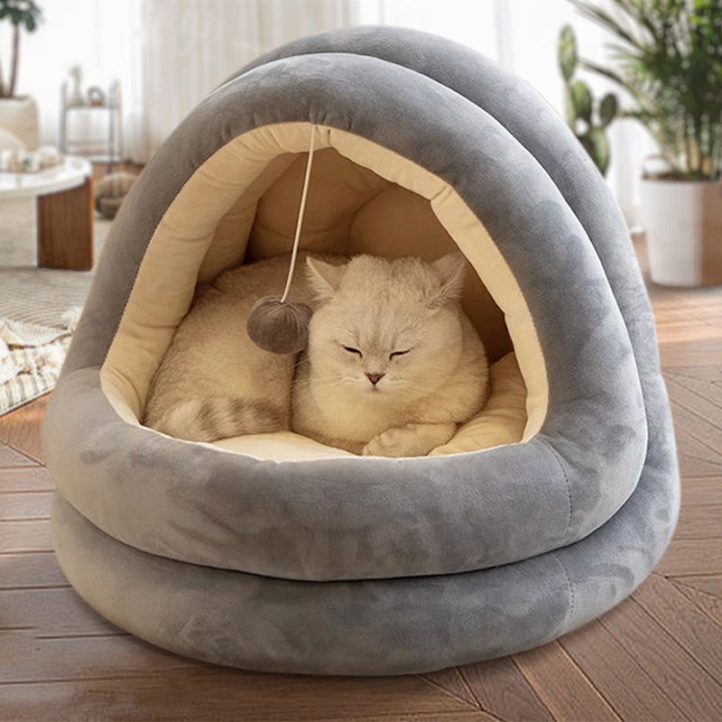 猫窝冬季保暖猫窝大号半封闭狗窝