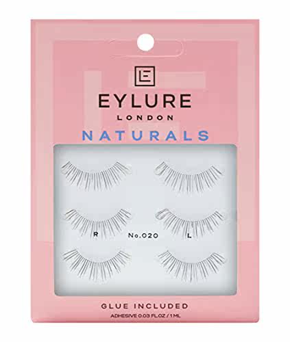 eylure naturals false eyelashes multipack  style no. 020 bla