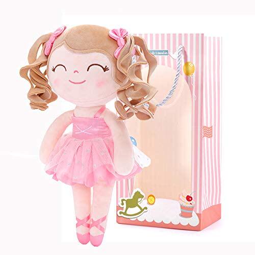 gloveleya dolls baby girl gifts curly ballet doll soft plush