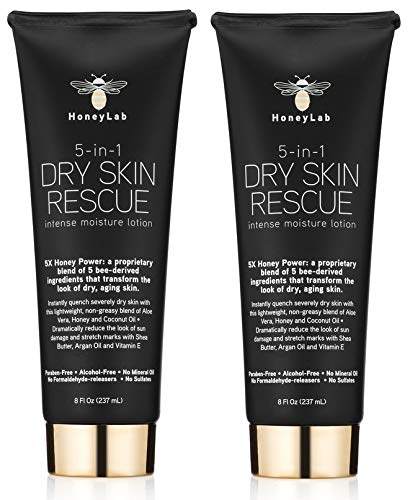 honeylab 5-in-1 dry skin rescue moisturizer skincare lotion
