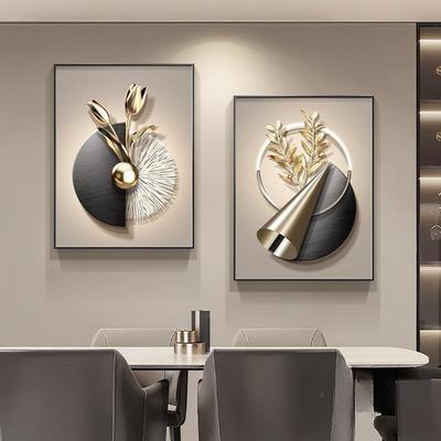 新款现代轻奢高级感高档饭厅挂画