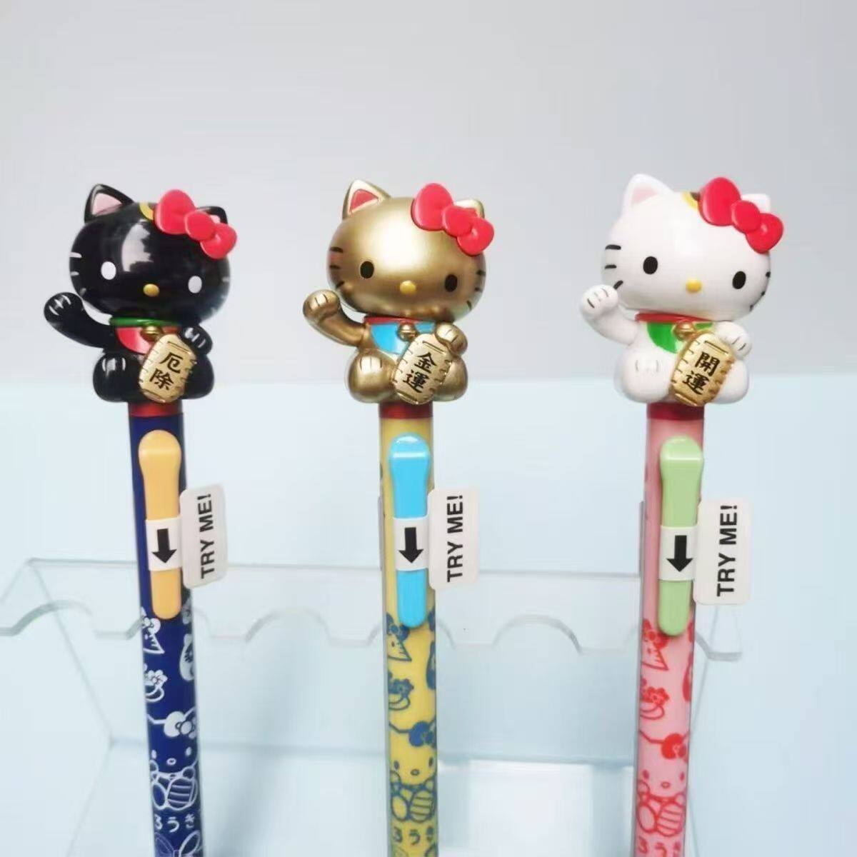 KT猫按动笔HelloKitty摇头玩偶