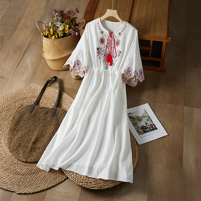 旅游穿搭海边连衣裙夏季