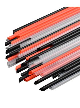 一次性塑料吸管珍珠奶茶果汁饮料用透明彩黑橙色粗细吸管独立包装