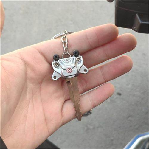 避震汽车改装钥匙扣涡轮增压引擎发动机刹车盘卡钳金属碟刹钥匙链