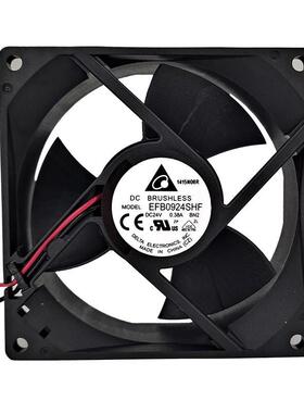 EFB0824/0924VHF/SHF/HHE/EHF台达9cm大风量双滚珠变频器散热风扇