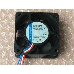 ebmpapst 3.7W 24V 155mA 39HHPR 6cm 全新原裝 4線變頻器風(fēng)扇 624