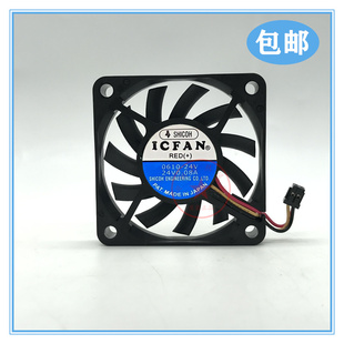 0.08A ICFAN 24V 6cm风扇6010变频器磁盘机机箱散热风扇 6010